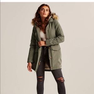 Sherpa lined military parka